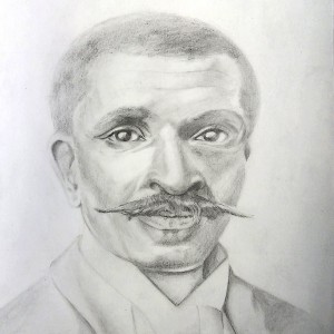 George Washington Carver Portrait by Amir Shakir